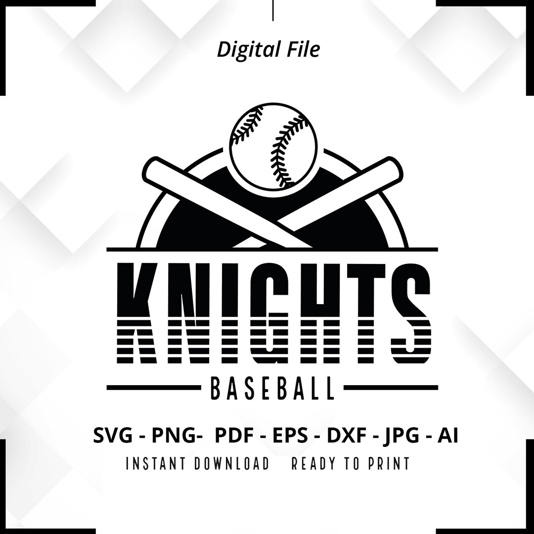 Knights Baseball SVG PNG, Knights Svg, Baseball Svg, Knights Shirt Svg