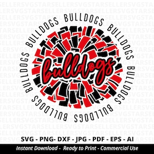 Bulldogs SVG,Bulldogs Pom Pom svg,Bulldogs Cheer svg,Bulldogs Cheerleader svg,Bulldogs Mascot svg,Bulldogs Mom svg,Bulldogs Pride svg,Cricut
