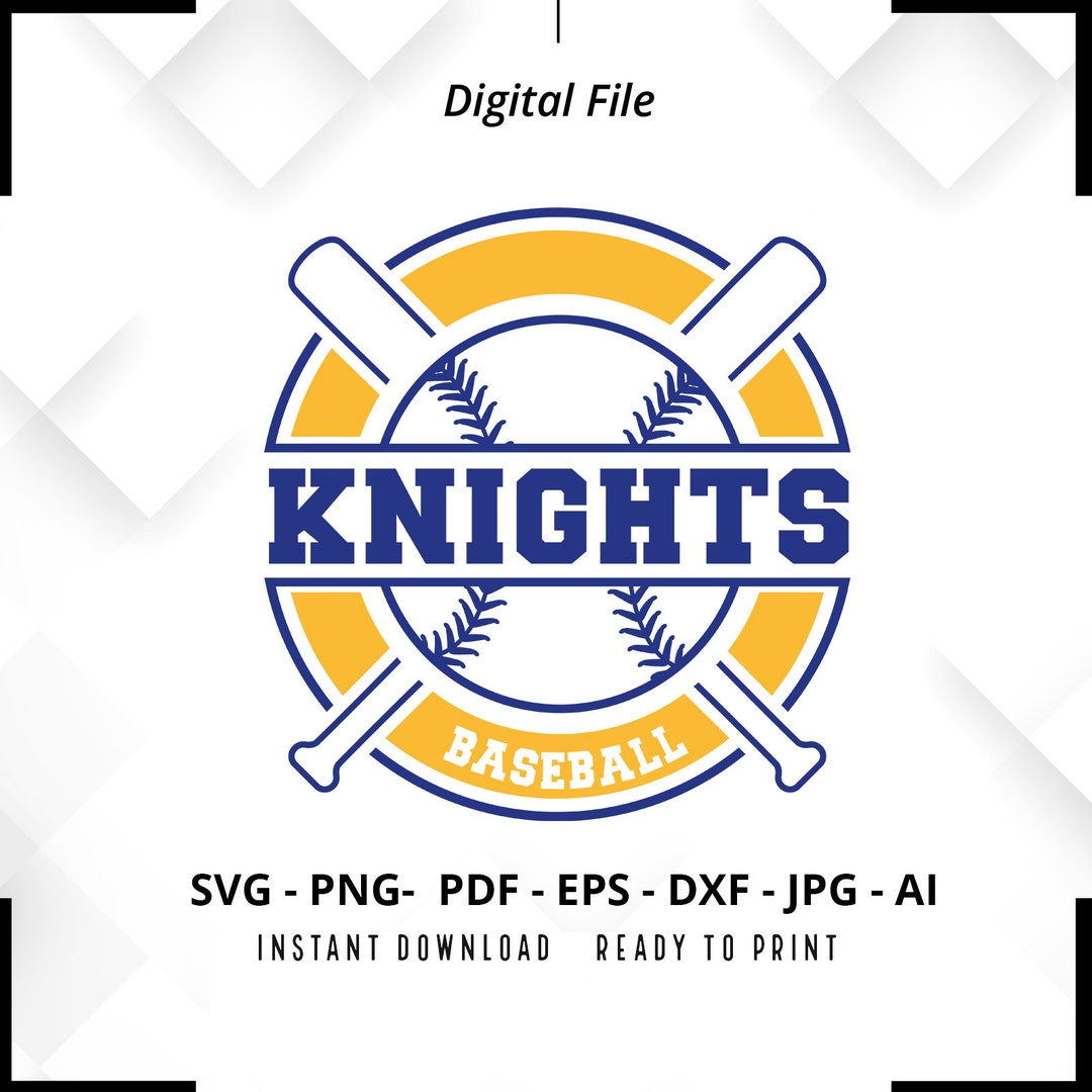 Knights Baseball SVG PNG, Knights Svg, Baseball Svg, Knights Shirt Svg