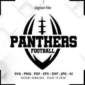 Panthers SVG PNG, Panthers Football svg, Panthers Mascot svg, Panthers Shirt svg, Panthers  Cheer svg, School Spirit svg, Panthers Pride svg