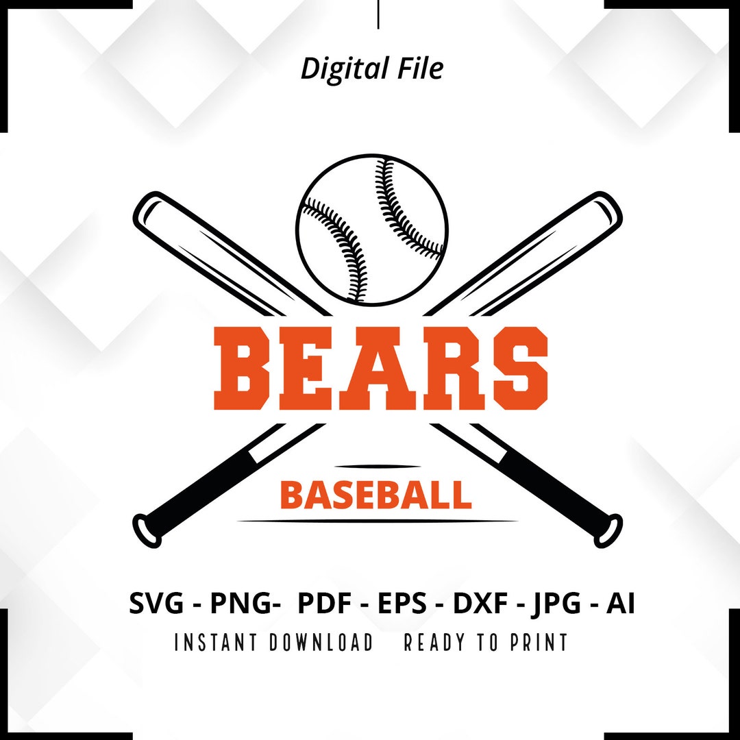 Bears Baseball SVG PNG, Bears Svg, Baseball Svg, Bears Shirt Svg, Bears