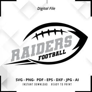 Raiders Football SVG PNG, Raiders svg, Raiders Shirt svg, Raiders png, Football Shirt svg, Football Mom svg, Football svg, Cut File, Cricut