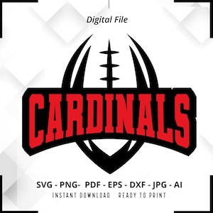 Cardinals SVG PNG, Cardinals Football svg, Cardinals Mascot svg, Cardinals Shirt svg, Cardinals Cheer svg, Cardinals Pride svg, Cricut