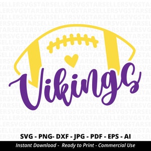 Vikings Football SVG, Vikings svg, Vikings Shirt svg, Vikings Mascot svg,Vikings Mom svg,Vikings Pride,Vikings Cheer,Football Mom svg,Cricut