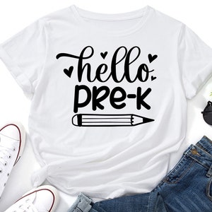 Hello Pre-K SVG,Preschool svg,Back To School svg,Pre-K svgTeacher svg,School Shirt Design,School svg,Cricut svg,Silhouette