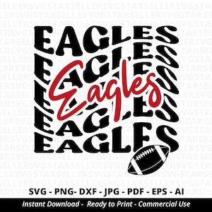 Eagles SVG,Stacked Eagles svg,Team Mascot,School Team svg, School Spirit svg,American Football svg, Sport Mama svg,Cricut svg, Silhouette