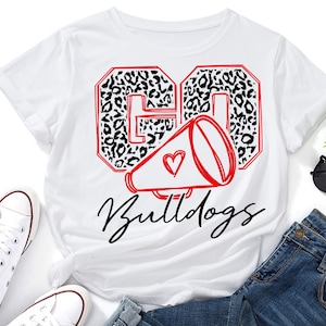 Go Bulldogs Leopard Svgbulldogs Cheer Svgbulldogs - Etsy