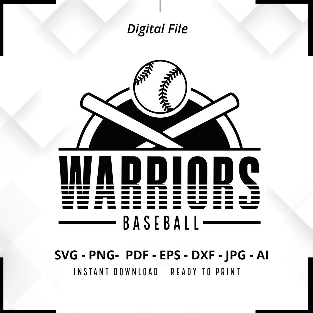 Warriors Baseball SVG PNG, Warriors Svg, Baseball Svg, Warriors Shirt Svg, Warriors Cheer Svg
