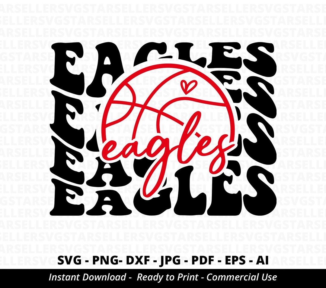 Eagles Basketball SVG PNG, Eagles Svg,stacked Eagles Svg,eagles Mascot Svg,eagles Mom Svg,eagles