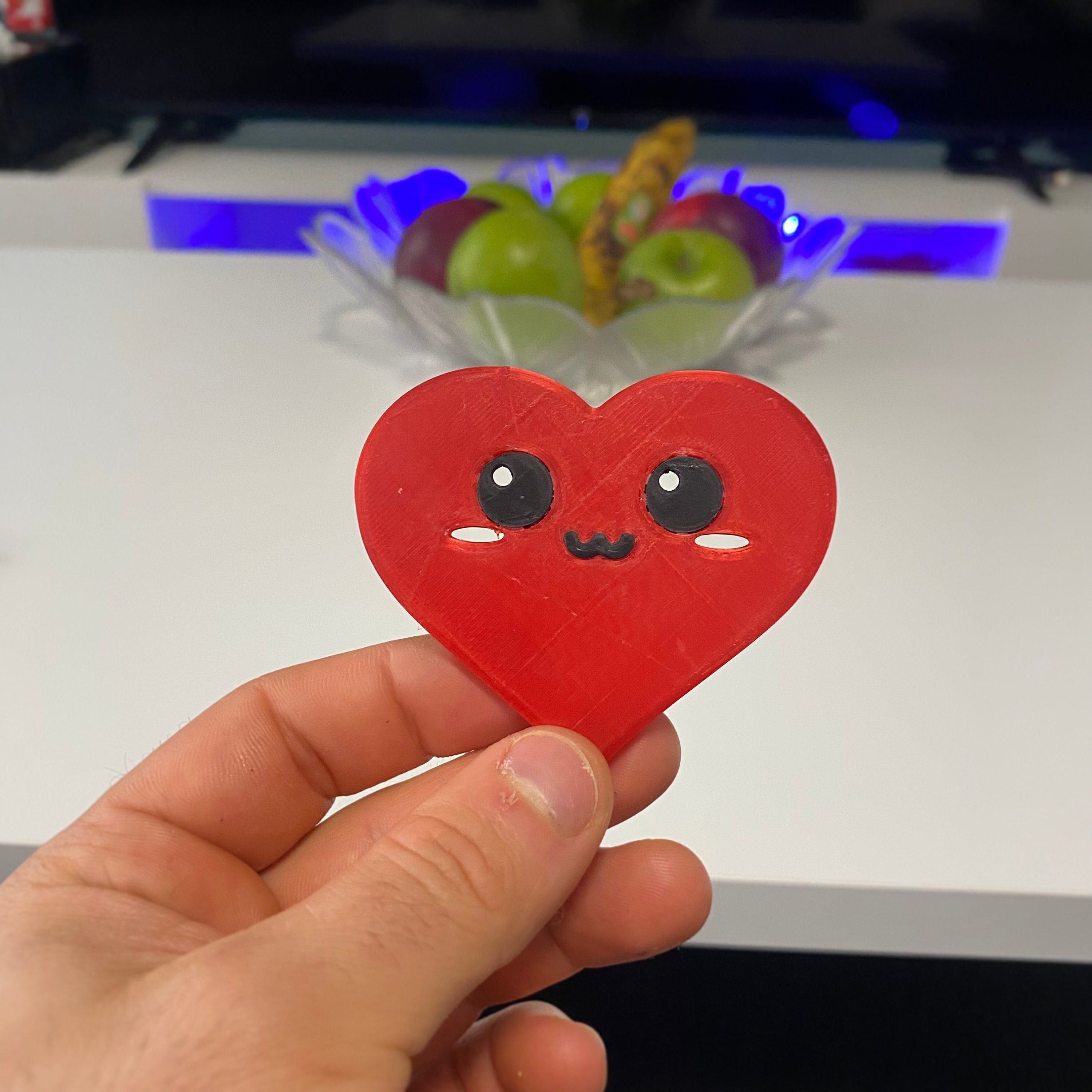 3d heart keychain -  France