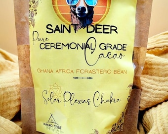Ceremonial Cacao Paste Ghana Saint Deer Solar Plexus 200g 500g 1kg