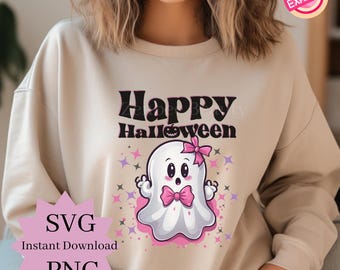 Halloween Ghost PNG, Spooky Fall Design (Digital Download