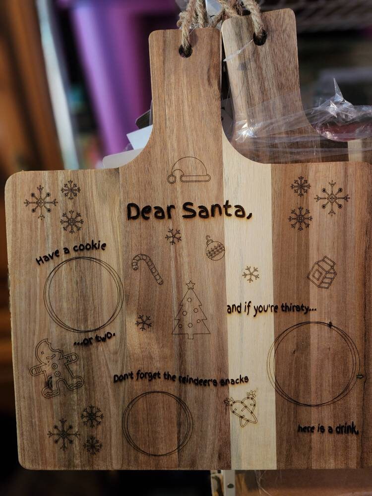 Santa decorative cutting board
