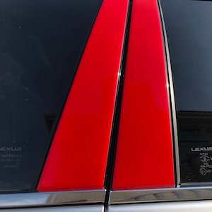 Red PILLAR Posts Overlay Trim für honda Civic Ex 2023 beinhaltet 6PCS