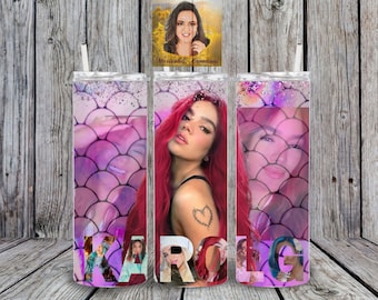 Karol G Red Hair, Bichota, 20oz Sublimation Tumbler, Sublimation png, Red Hair