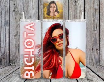 Karol G Red Hair, Bichota, 20oz Sublimation Tumbler, Sublimation png, Red Hair