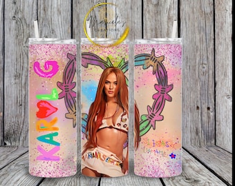Karol G Mañana sera bonito tumbler, Karol G PNG, Karol G sublimation Tumbler, Mañana sera bonito tumbler, Karol G new Album,