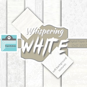 Papier numérique textures blanches, fond blanc doux, papier de scrapbook blanc, papier numérique blanc de mariage, papier blanc en détresse, TÉLÉCHARGEMENT INSTANTANÉ