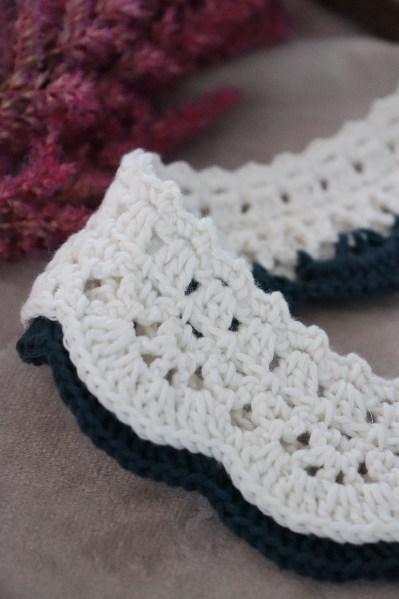 Collier crochet / Col blanc amovible / faux col / collier en dentelle au crochet image 5