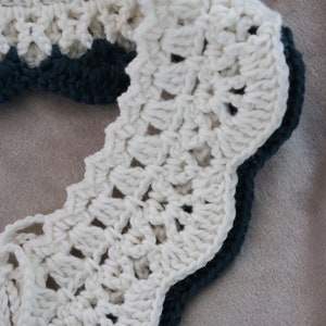 Collier crochet / Col blanc amovible / faux col / collier en dentelle au crochet image 3