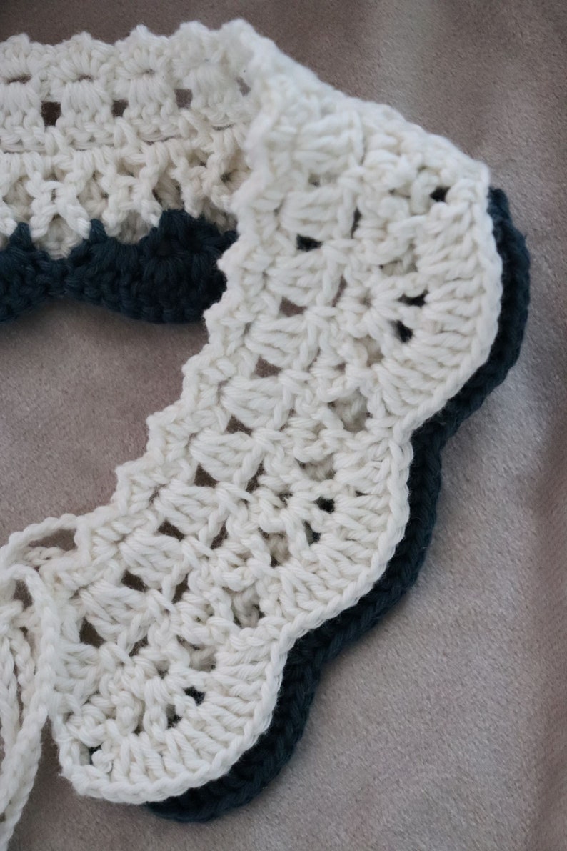 Collier crochet / Col blanc amovible / faux col / collier en dentelle au crochet image 3