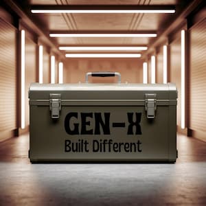 GEN X Built Different Vinyl Decal – Gen X Sticker for Car, Laptop, Motorcycle, Cooler – Durable Weatherproof Vinyl – Retro Funny GenX Gift