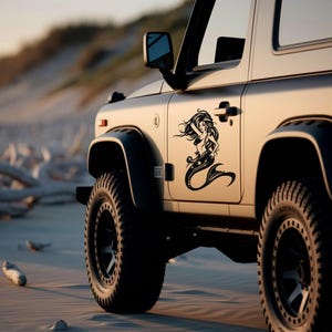 Mermaid Vinyl Decal - Waterproof Ocean Sticker for Cars and Walls