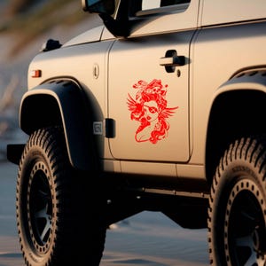 Pirate Girl Vinyl Decal - Skull and Nautical Adventure Sticker