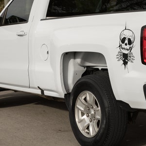 Skull Coming Through A Crack - Color and Size Options Available