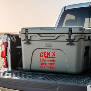 GEN X &quot;We Made Whatever an Emotion&quot; Vinyl Decal – Funny Retro Sticker for Cars, Laptops, Tumblers & More