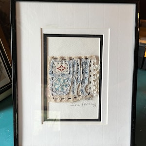 Framed Textile Art; Abstract Original Art; Outsider Art; Home Decor;Textile Art; Fabric Art;Abstract Fabric Art; Modern Home Decor;