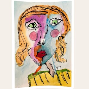Figurative Artwork,Abstract Portrait Painting,Abstract Art Painting,Abstract Artwork,Abstract Portrait,  Expressionism Art,Original Art