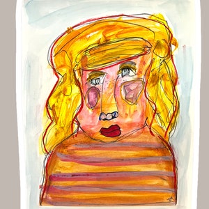 Figurative Artwork,Abstract Portrait Painting,Abstract Art Painting,Abstract Artwork,Abstract Portrait,  Expressionism Art,Original Art