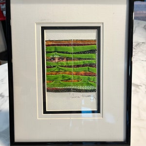 Framed Textile Art; Abstract Original Art; Outsider Art; Home Decor;Textile Art; Fabric Art;Abstract Fabric Art; Modern Home Decor;