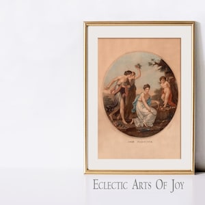 Amor Plectitur Art Print Vintage Cherub Wall Art Neoclassicism Art Cottage House Decor Vintage Aesthetic Art Cottagecore Art Farmhouse Decor