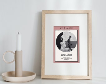 Vintage Vogue Fashion Print, 1920s Style Art Deco Poster
