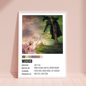 Wicked Movie Poster, Elphaba Glinda, Ariana Grande Fan Poster, Wizard of Oz, Musical Broadway, Home Decor, Wicked Wall Art, Wicked Art Print