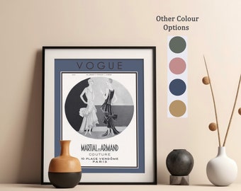 Vintage Vogue modetryck, art déco-affisch från 1920-talet