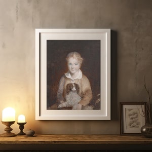 Dark Academia Victorian Portrait Art Print Boy Portrait Vintage Aesthetic Portrait Wall Art Gallery Wall Set Cottagecore Art Farmhouse Decor