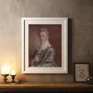 Dark Academia Victorian Portrait Art Print Male Portrait Vintage Aesthetic Picture Gallery Wall Set Cottagecore Poster Farmhouse Art Decor