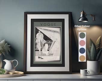 Vintage Vogue Fashion Art Print Art Deco Vogue-stijl Fashion Poster