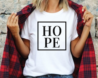 Hope T-Shirt: Christian Inspirational Tee, Positive Faith Shirt