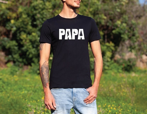 Papa Fishing T-shirt, Fishing Dad Shirt, Fishing Shirts, Fish