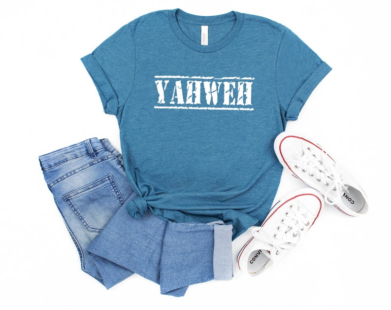 Yahweh T-Shirt, Christian Shirts, Christian Men Shirt, Christian Gift, Unisex Shirts image 4