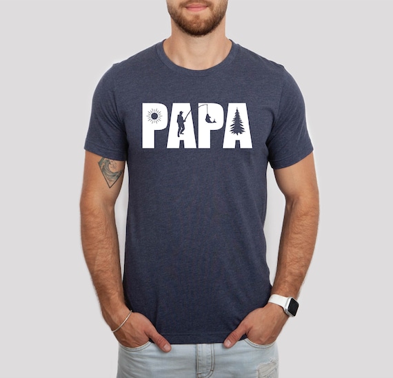 Papa Fishing T-shirt, Fishing Dad Shirt, Fishing Shirts, Fish Shirt, Papa  Shirt, Fishing Shirt for Men, Fathers Day Gift, Gift for Dad 