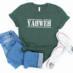 Yahweh T-Shirt, Christian Shirts, Christian Men Shirt, Christian Gift, Unisex Shirts image 5