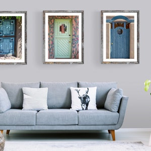 Set of 3 door prints, Wall Art of Doors Sale, Gallery of 3 Door Photos, Santa Fe Doors