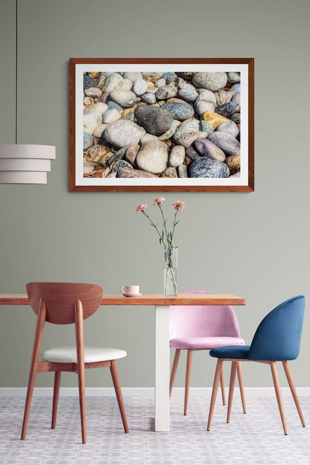 Pebble Wall Print Pebbles on Beach Photo Seaside Pebble Art Ocean Pebble Wall Art Etsy