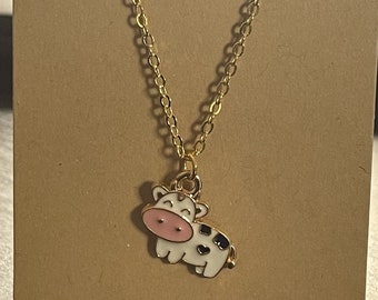 Happy Cow Necklace -- Multiple Colors Available
