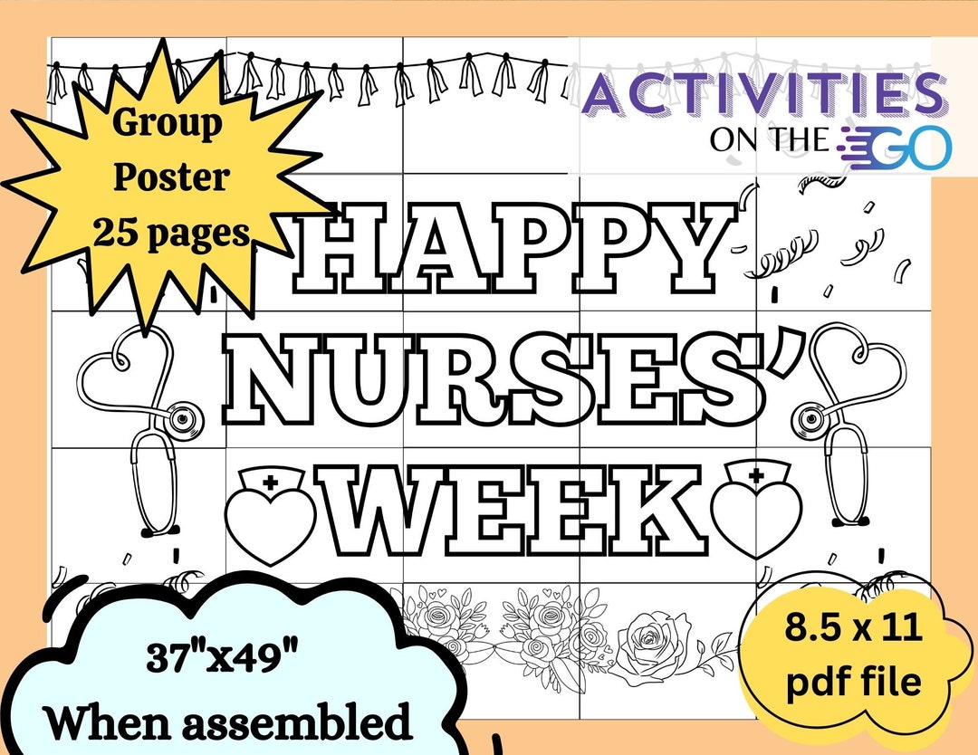 Nurses Week GROUP POSTER Nurses Week Group Project Digital File Nurses Week GROUP POSTER Nurses Week Group Project Digital File